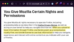 Firefox pushed an insane ToS change
